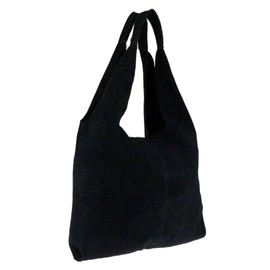 Girly Handbags Womens Plain Open Shoulder Bag - Black