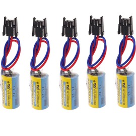 zoyfayl 5 Pack ER17330V/3.6V 1700mAh A6BAT Battery for FANUC CNC System Power (5 Pack)