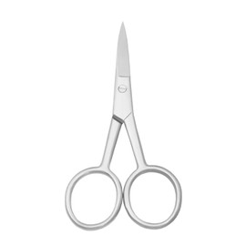 Motanar Nose Hair Scissors Facial Hair Small Scissors Stainless Steel Straight Curved Tip Scissor for Eyebrows, Nose, Moustache, Beard (Straight Tip)