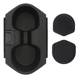 APPERFiT Civic Cup Holder Insert w/Coaster for Center Console Compatible with 10th Gen Honda Civic Lx Ex Si Accessories Coupe Sedan Hatchback Sport 2016-2020 83446-TBA-A01ZA