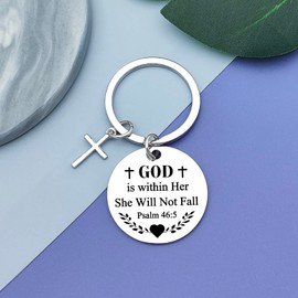 Religious Gifts for Women Christian Keyring for Best Friends Sisters Biblical Gifts Faith Based Gifts for Girl Inspirational Keychain Encouraging Gifts for Women Birthday Christmas Gifts for Mother