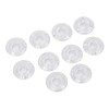 10Pcs Guitar Effect Pedal Footswitch Topper ABS Clear Single Pedal