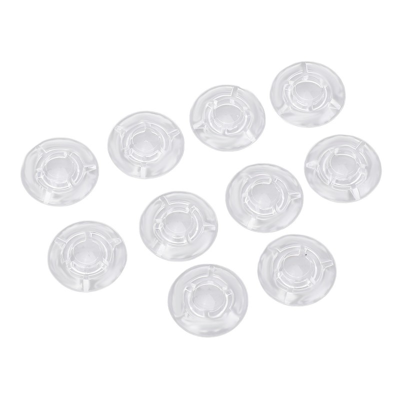 10Pcs Guitar Effect Pedal Footswitch Topper ABS Clear Single Pedal
