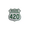 US HIGHway Route 420 Embossed Metal Sign Funny Weed Humor