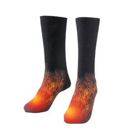 Electric Warming Socks Comfortable Cotton Stretchable 21 to 30cm Thermal Electric Socks for Skiing Camping