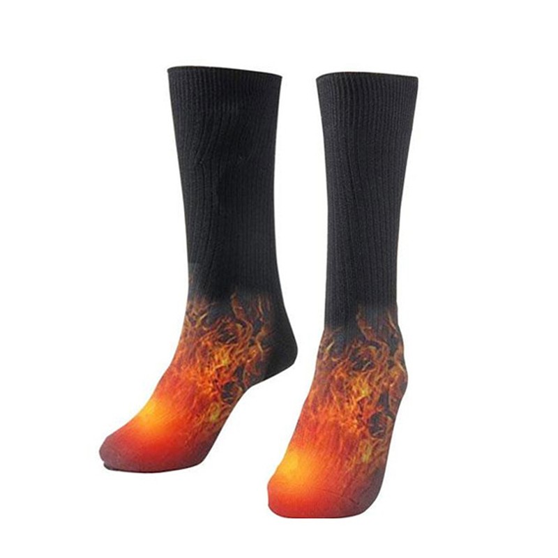 Electric Warming Socks Comfortable Cotton Stretchable 21 to 30cm Thermal