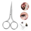 Gatuida Compact Eyebrow Scissors Convenient Grooming Tool for Women Men