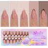 French Gel Nail Tips -150Pcs French Tip Press on Nails