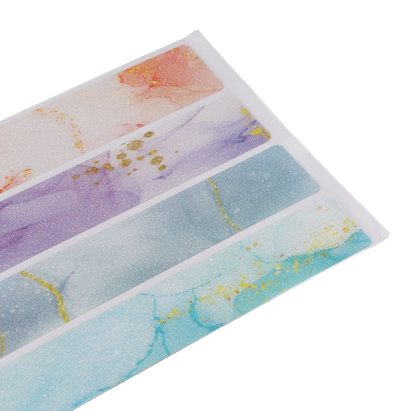 24pcs Bathroom Non Slip Strips Colorful Firm Sticking Waterproof Rubber