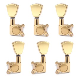 Alnicov 6PCS 3L 3R Guitar String Tuning Pegs Sealed Machine Heads Tuners Kit，Gear Ratio of 1:18，for Gibson Les Paul Electric Acoustic Guitars