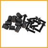 Partuto 10pcs M5 Motorcycle Windscreen Screw Fairing Windscreen Bolt Black