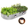Land Guard Galvanized Raised Garden Beds Outdoor with 2 Magnetic