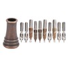 Dip Pen 4-Color Wood Pole Fountain Pen with Replaceable Nib