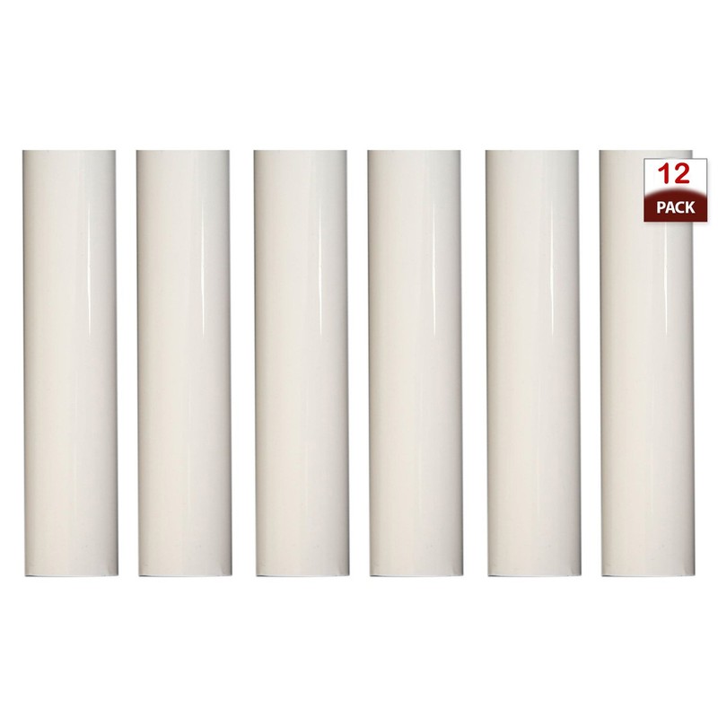 Creative Hobbies® Set of 12, 3 Inch Tall White Plastic