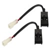 1Pair Front Windshield Washer Nozzle Heated 6E0955986B Durable Anti Crack