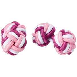 Dress Code 101 CF-S Men's CF-S31 Cufflinks, Ball Type, Colorful, Cute, Unique Rubber Cufflinks, Round Shape, Easy to Enjoy Fashion, Gift, Gift, CF-S31 Pink