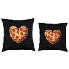 Heart Pizza Throw Pillow