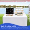Wolkemer 2 Pack Open Back Fitted Tablecloth Square 34x34 Inch,