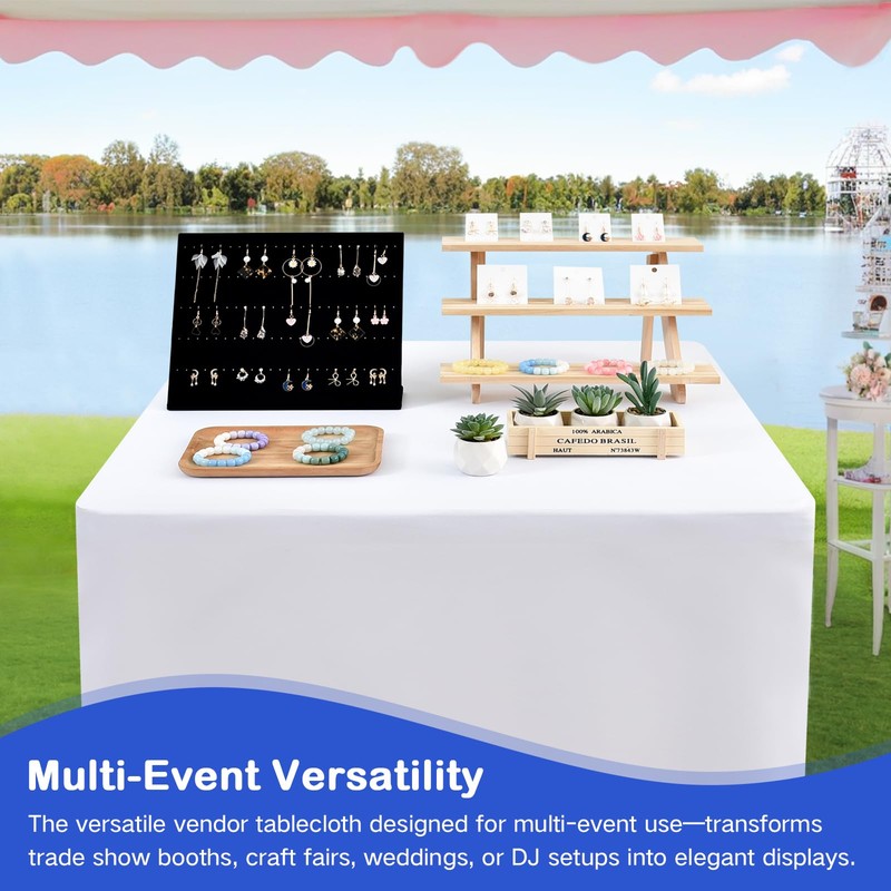 Wolkemer 2 Pack Open Back Fitted Tablecloth Square 34x34 Inch,