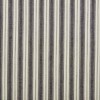 VHC New Primitive Farmhouse WHITE BLACK STRIPED TICKING TIERS Curtains