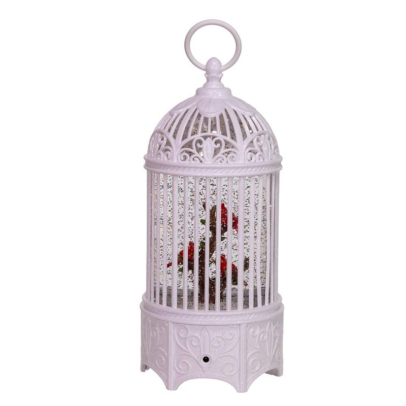 Kurt S. Adler 10.25-Inch Battery-Operated LED Swirl Cardinals in Water
