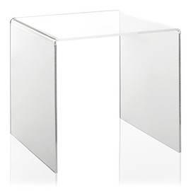 U-Stand Made of Plexiglas® as a Decorative Stand / Space For Vases / Figurines in a Display Case and Display Window, transparent 20 x 20 cm