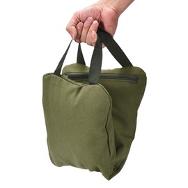 Kettlebell Kings Yoga Sandbags with Handle - Weightlifting Training Sandbags - Dust-Proof Inner Bag for Home Training, Yoga, and Fitness - Durable and Versatile Workout Tool - Set of 2 - Dark Green