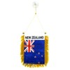 New Zealand Mini Flag 4"x6" Window Banner w/suction cup