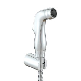 Asyas Bidet Shattaf Douche Spray Chrome Hygienic Toilet Shower Head Holder and 1.2M Shower Hose Without T-Adapter