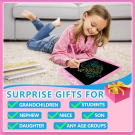 DYNASONIC DYNA-PM Unicorn Writing Board Children 10 Inch LCD Drawing Tablet Children Magnetic Whiteboard Dinosaur Toy Gift 2 3 3 4 5 6 7 8 Years Old