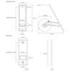 jarolift Transmission Belt Winder with Plastic Cover Plate Hole Spacing