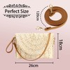 Buric Straw Clutch Purses for Women Woven Straw Crossbody Bags