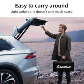 Projector Screen with Stand,84 inch Portable Projection Screen, Indoor Tripod Projector Screen 16:9 4K HD Rear Front Movie Screen with Carry Bag Wrinkle-Free Design for Home Theater Backyard Cinema