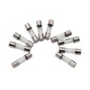 72PCS Fast-Blow Glass Fuse Assortment Kit 6x30mm Ampere Values: 0.5A-30A