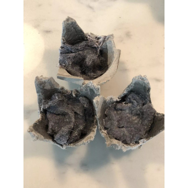 Unbranded Upcycled Dryer Lint Firestarters Pack Of 12 For Camping/Chimin