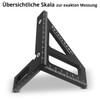 STAHLWERK Mitre Square with Stop 3D Angle | Mitre Triangle