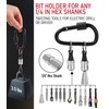 Katerk 2 pcs Wire Twister Tool for Drill with Silver