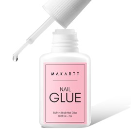 Makartt Super Strong Nail Glue for Press ons: Acrylic Nail Tips-Fake Nails-Salon Quality, Brush On, Quick Dry, Easy Application Durable & Long-Lasting Fast Glue False Nails, Hema Free