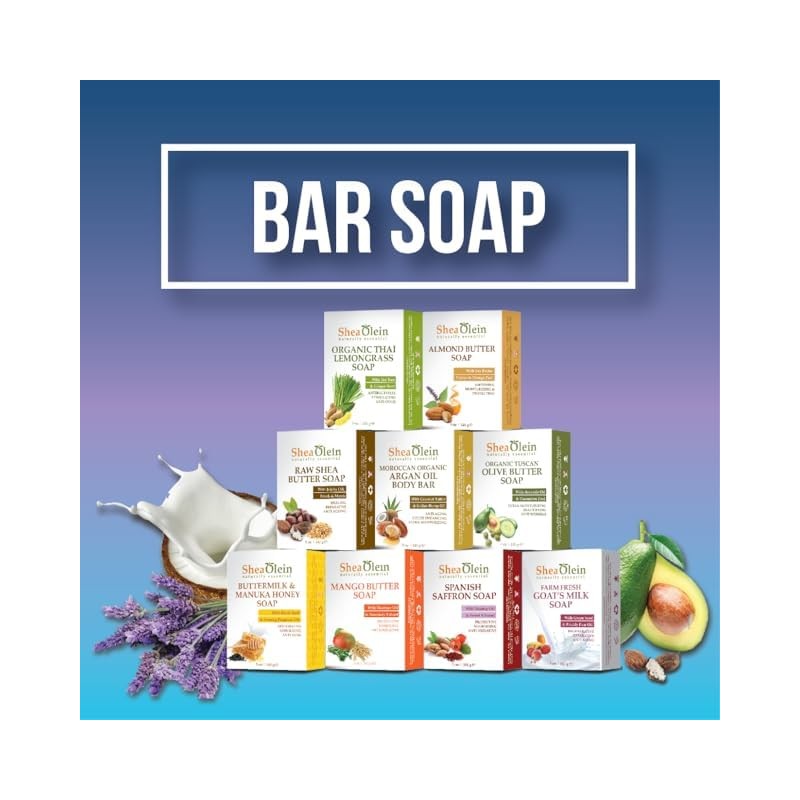 Shea Olein Natural Bar Soap - Organic Thai Lemongrass Soap