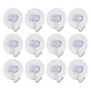 uxcell 12pcs Suction Cup Hooks 1 Inch Diameter Wall Hooks Hangers Removable Kitchen Bathroom Wall Holder for Smooth Tile Glass