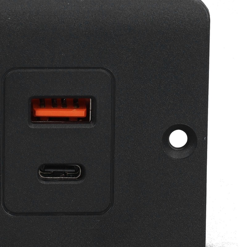 Recessed Socket 2 Outlets with PD20W USB C USB A