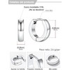 Arracadas Huggie de Mujer en Plata – Acero Inoxidable U7