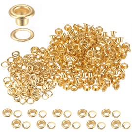 Trimming Shop 4 mm roségoldene Öse mit Unterlegscheiben, langlebig, nickelfrei, Messing, Metallösen, Ösen für Segeltuch, Schuhe, Kleidung, Gürtel, Tasche, DIY-Projekte, Stoff, Lederwaren, Dekoration,