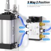 TAILONZ PNEUMATIC 3/8"NPT 5 Way 2 Postion Air Hand Lever