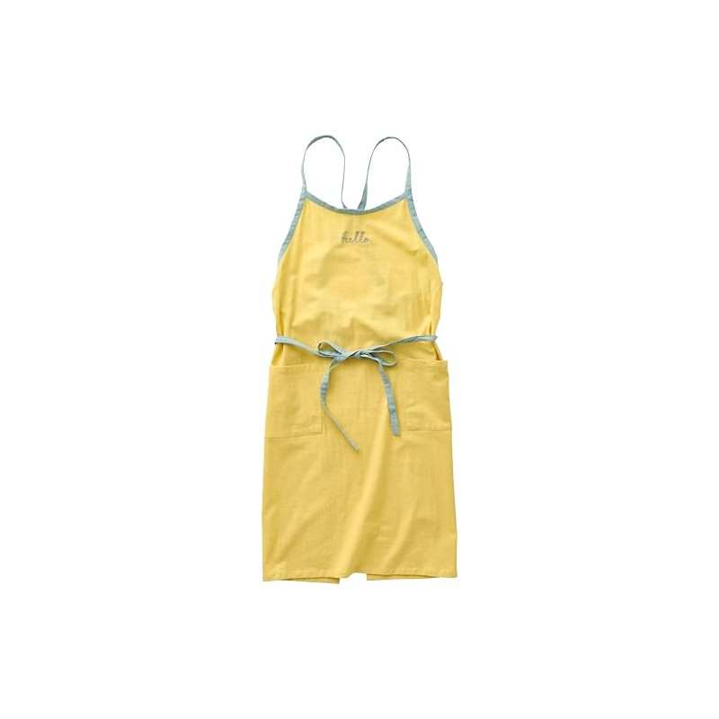 REP Lettered Apron, Yellow, Size: Approx. 33.5 x 33.5 inches