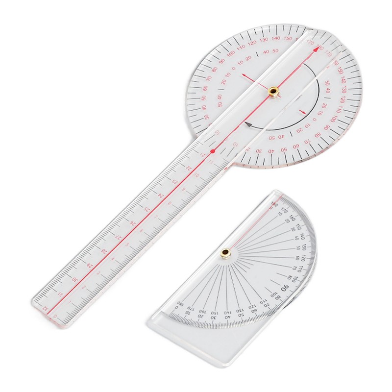 5Pcs Finger Small Joint Goniometer Clear Scale Transparent PVC Finger