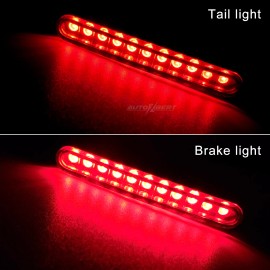 Unbranded Motorcycle LED Rear Tail Running Stop Mini Strip Brake Light Red ATV  Universal