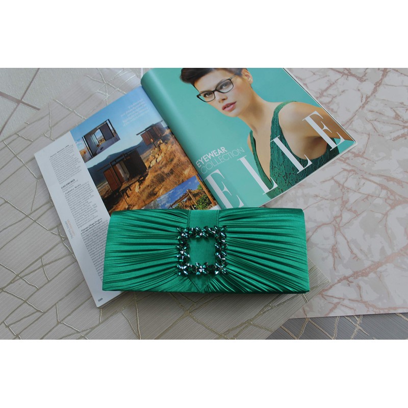 SwankySwans Women's Chloe Clutch Bag, Green