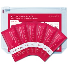 Manara Hot Cleansing Gel, Eyelink OK "Beauty Essence Cleansing with 91.3% of Beauty Essence Ingredients" (Makeup Pouch, Makeup Remover, Cleansing/W Face Wash Not Required) (Trial Size (6 Doses))