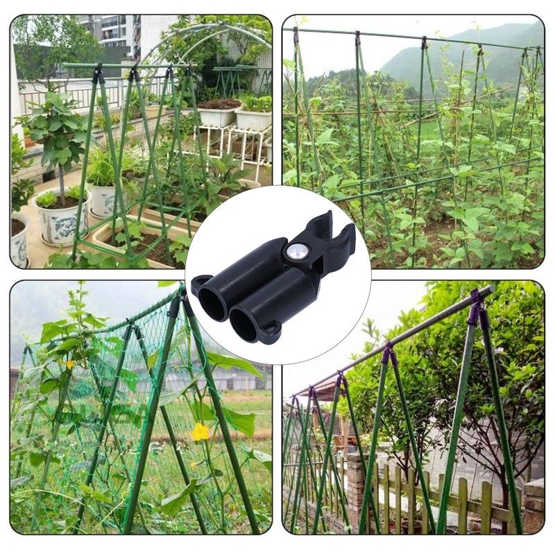 10PCS A-Type Connecting Joint Fixed Clip Plant Supports Fixing Stakes